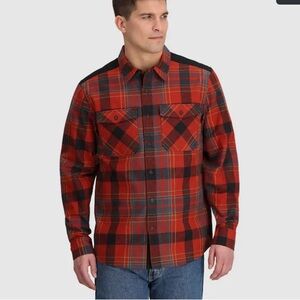 Outdoor Research Wallingford Men's Flannel Jacket Sz L, NWT